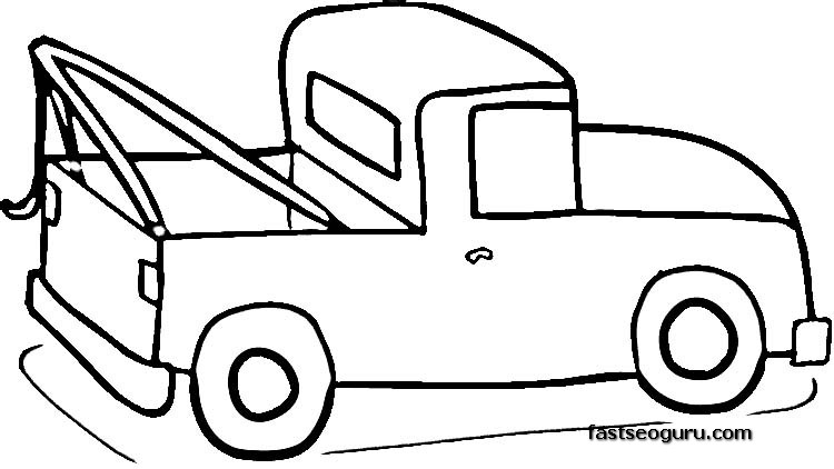Pickup Truck coloring pages for print out